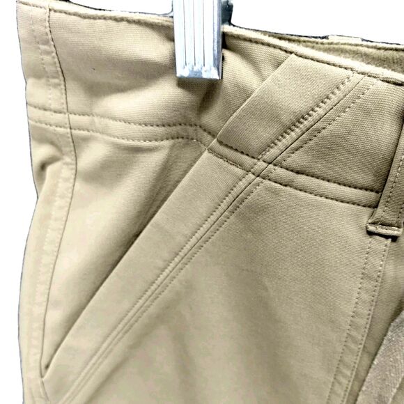 RCG  Cargo Pants Women's 10 Khaki Wide Zip Leg Stretch Utility Chore - Picture 2 of 12